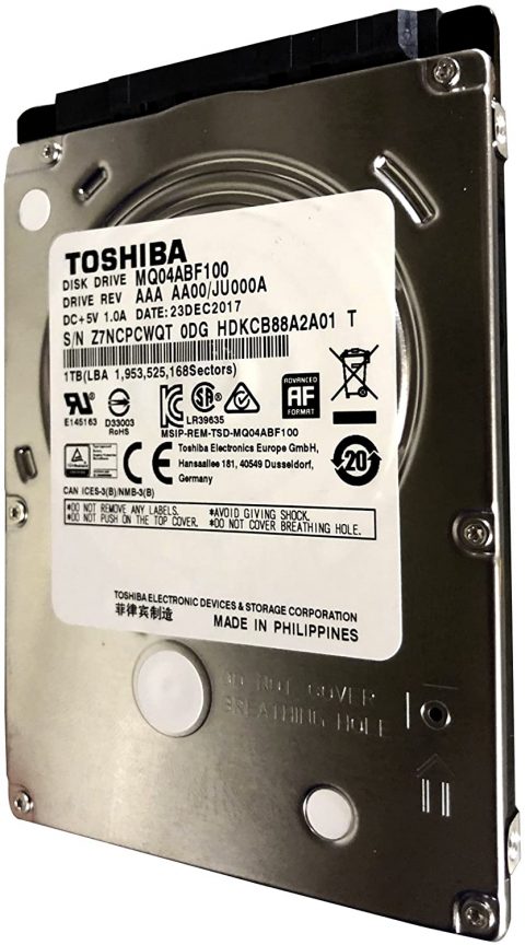 toshiba laptop 1tb hard drive